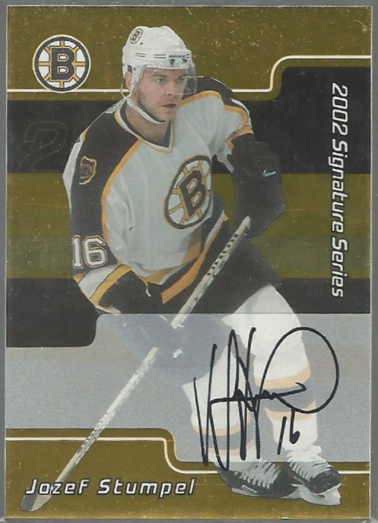 2001-02 BAP Signature Series Autographs Gold #116 Jozef Stumpel (image for) 2001-02 BAP Signature Series Autographs Gold #116 Jozef Stumpel