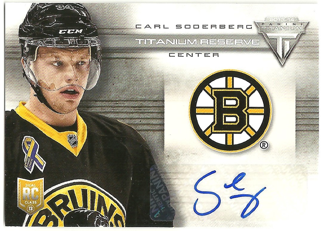 (image for) 2013-14 Panini Titanium Reserve Autographs #TRCSO Carl Soderberg