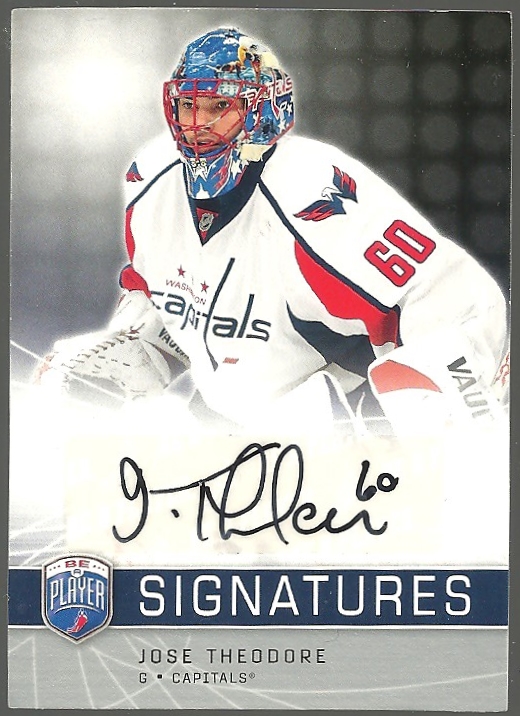 (image for) 2008-09 Be A Player Signatures #STH Jose Theodore