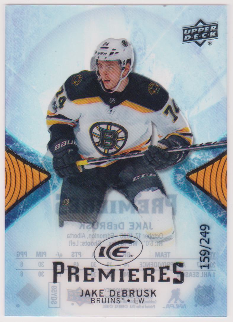 (image for) 2017-18 Upper Deck Ice #184 Jake DeBrusk 159/249 RC
