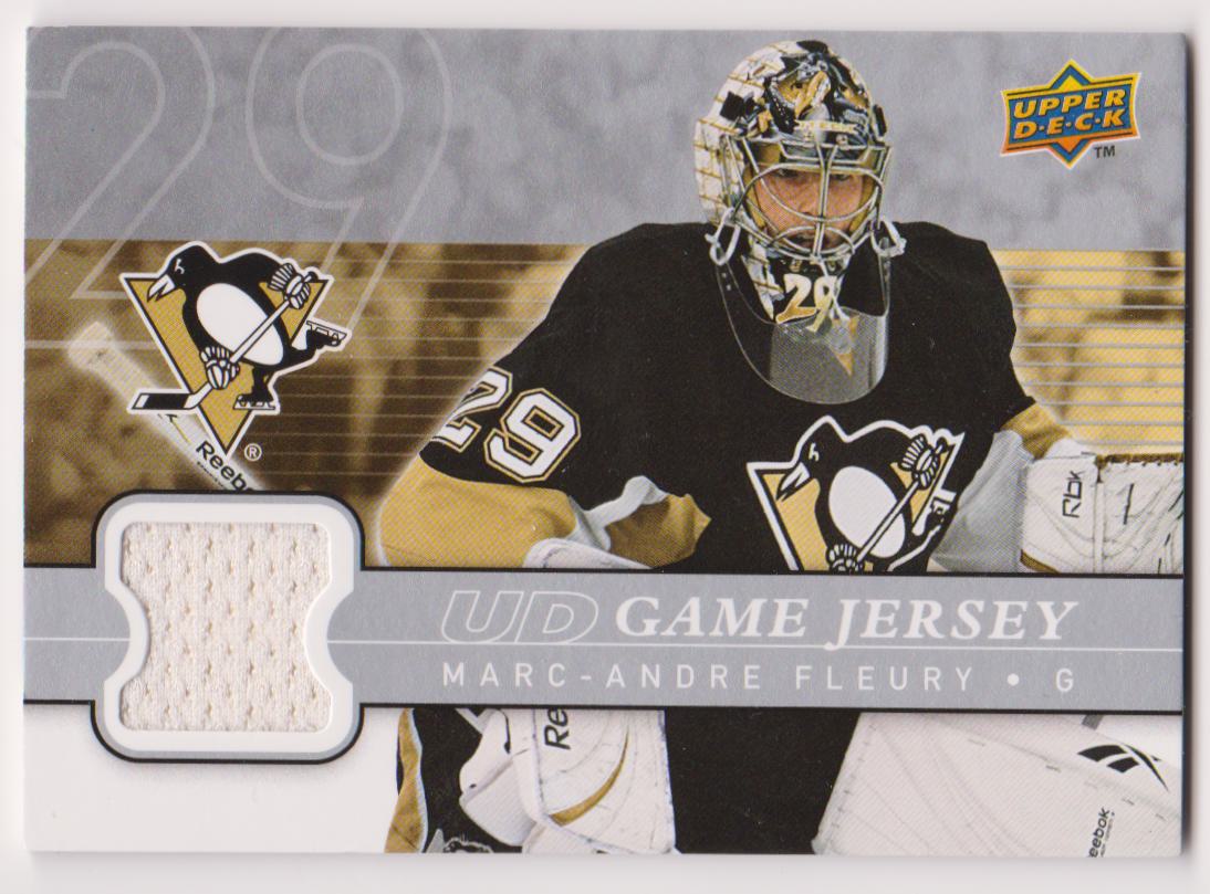 (image for) 2008-09 Upper Deck Game Jerseys #GJ2MF Marc-Andre Fleury
