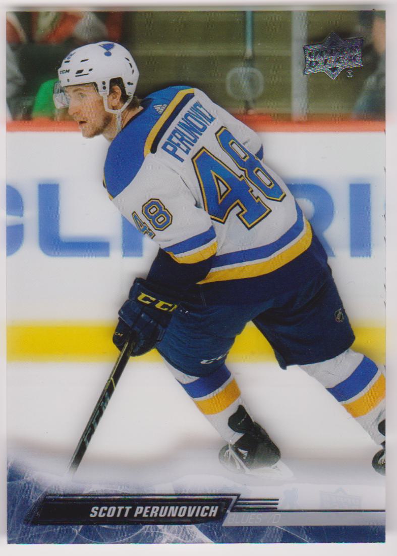(image for) 2022-23 Upper Deck Clear Cut Parallel #408 Scott Perunovich