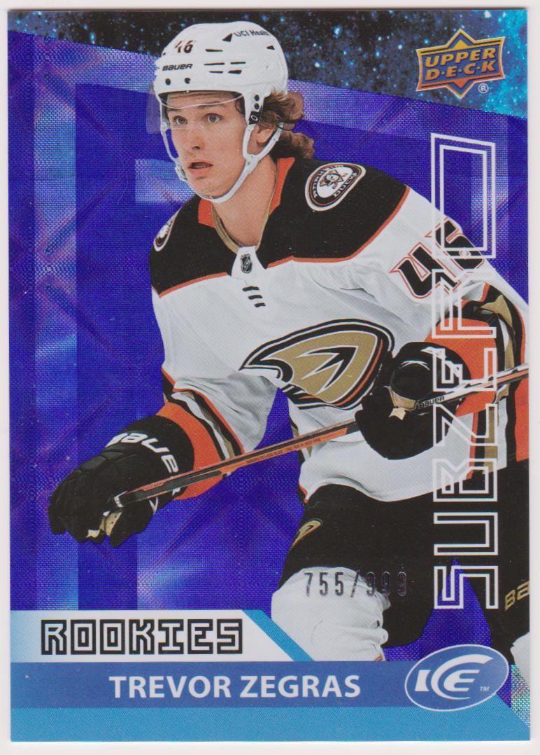(image for) 2021-22 Upper Deck Ice Sub Zero #SZ56 Trevor Zegras 755/999