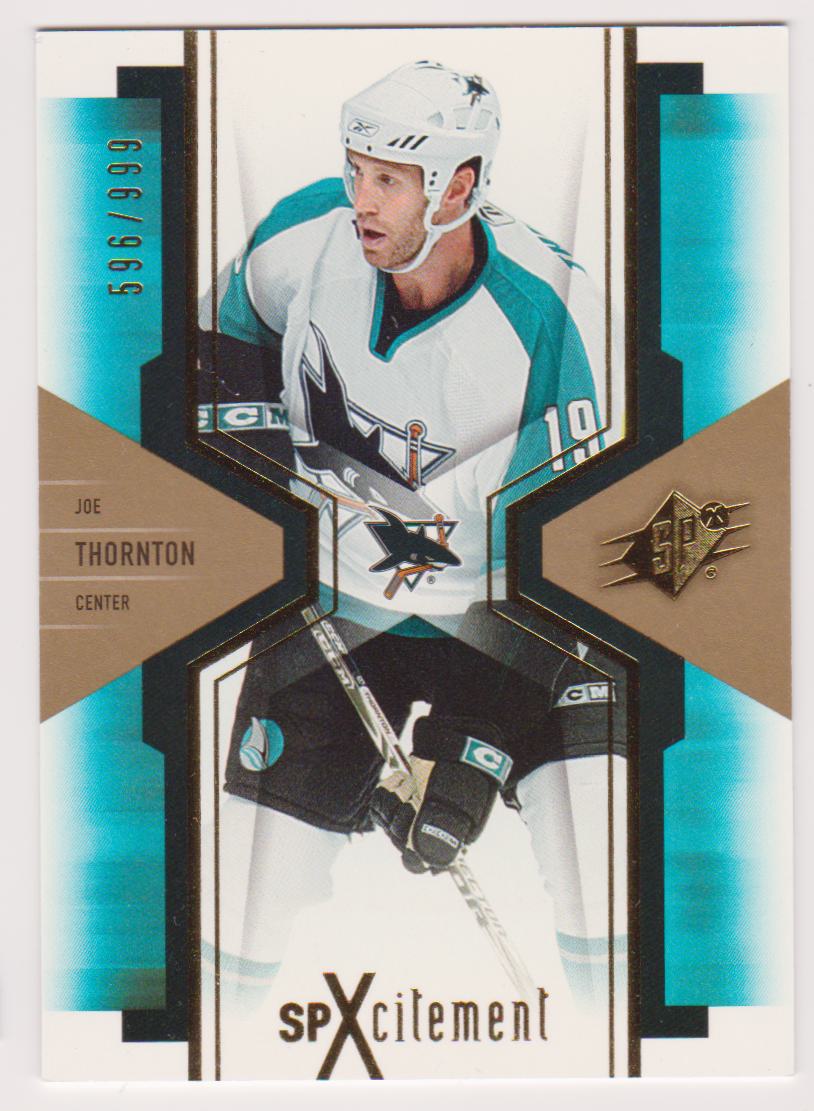 (image for) 2006-07 SPx SPxcitement #X82 Joe Thornton 596/999