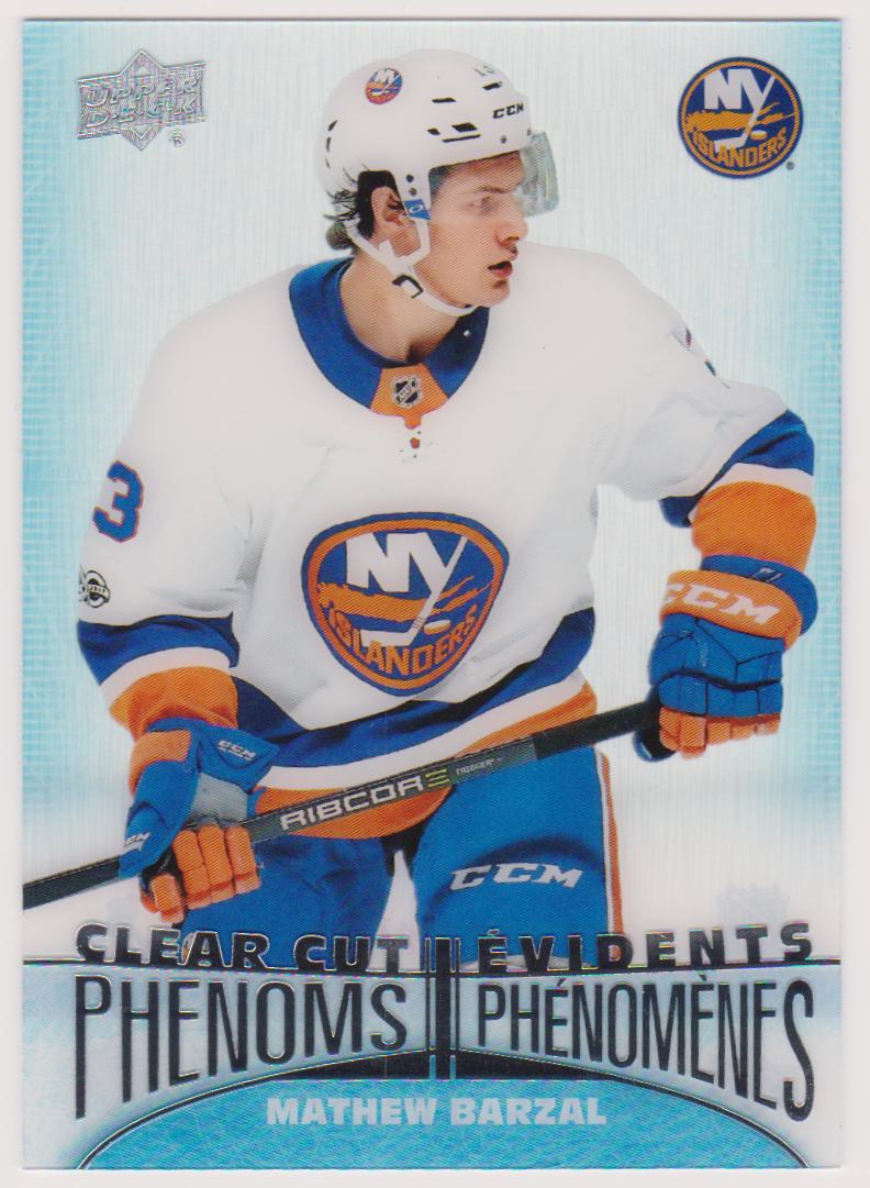(image for) 2018-19 Upper Deck Tim Hortons Clear Cut Phenoms #CC3 Mathew Barzal