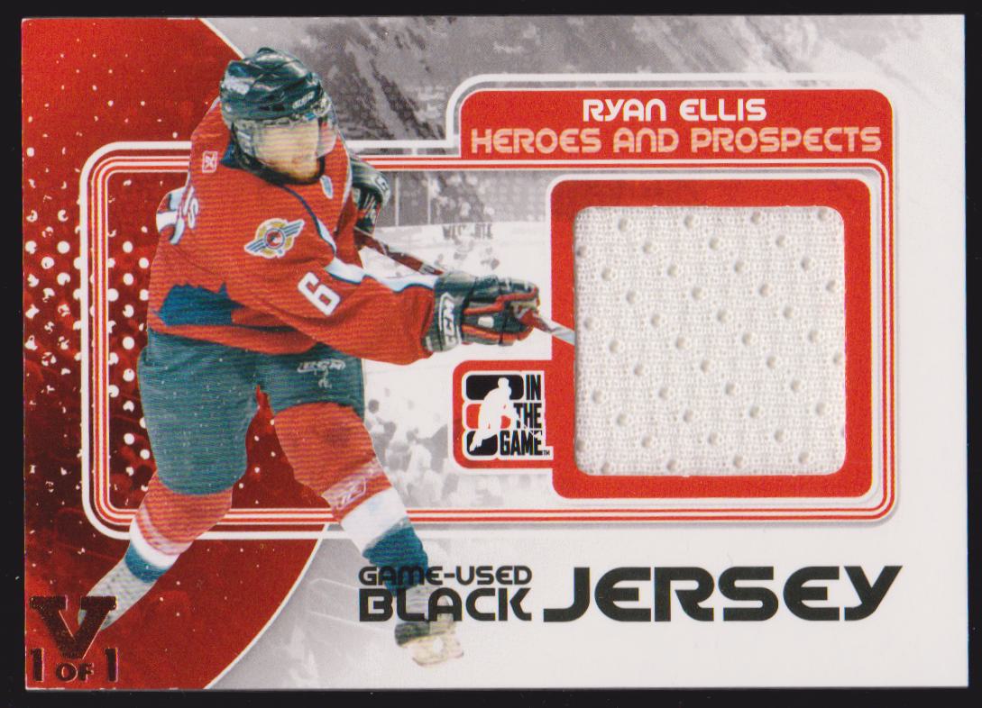 (image for) 2010-11 ITG Heroes and Prospects Jerseys Black #M40 Ryan Ellis