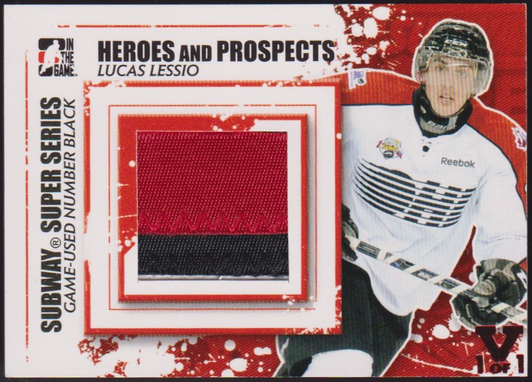 (image for) 2011-12 Heroes and Prospects Subway Super Series Numbers #SSM13 Lucas Lessio