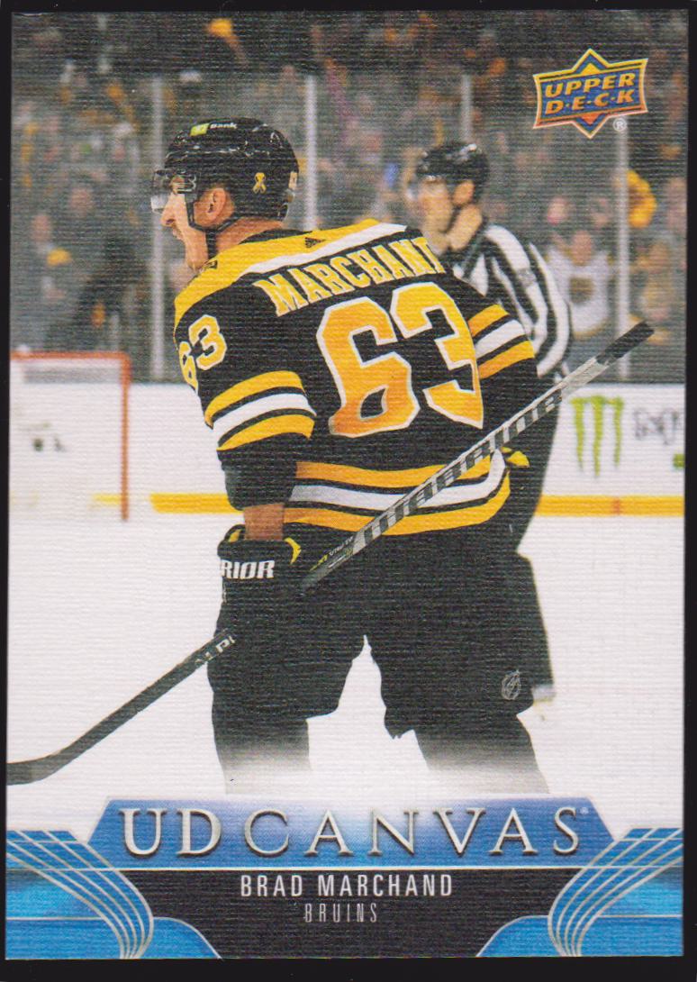 2023-24 Upper Deck UD Canvas #C6 Brad Marchand (image for) 2023-24 Upper Deck UD Canvas #C6 Brad Marchand