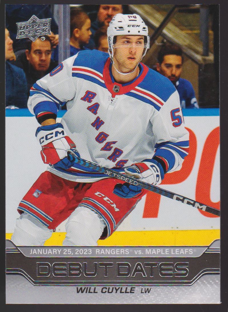 2023-24 Upper Deck Debut Dates #DD4 Will Cuylle (image for) 2023-24 Upper Deck Debut Dates #DD4 Will Cuylle