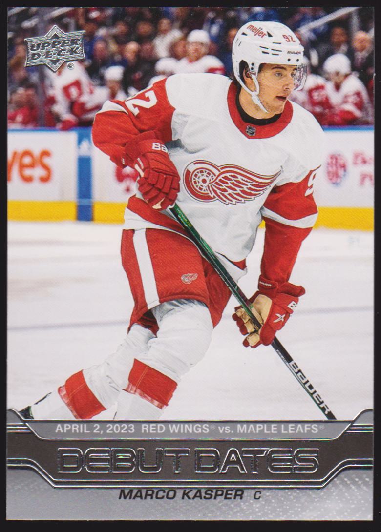 2023-24 Upper Deck Debut Dates #DD24 Marco Kasper (image for) 2023-24 Upper Deck Debut Dates #DD24 Marco Kasper