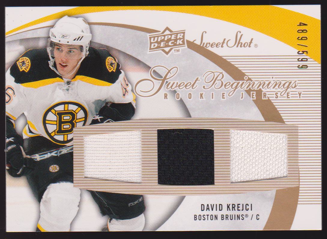 (image for) 2007-08 Sweet Shot #128 David Krejci Jerseys RC 489/599