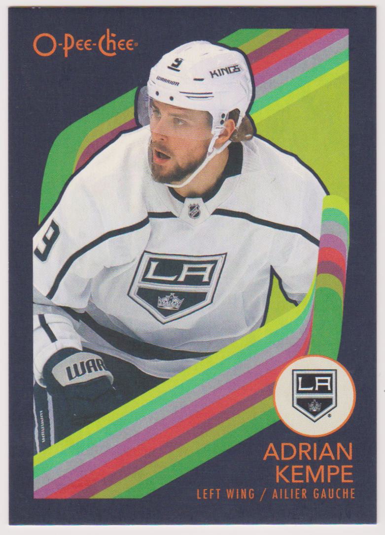 2023-24 O-Pee-Chee Retro Black #124 Adrian Kempe 87/100 (image for) 2023-24 O-Pee-Chee Retro Black #124 Adrian Kempe 87/100