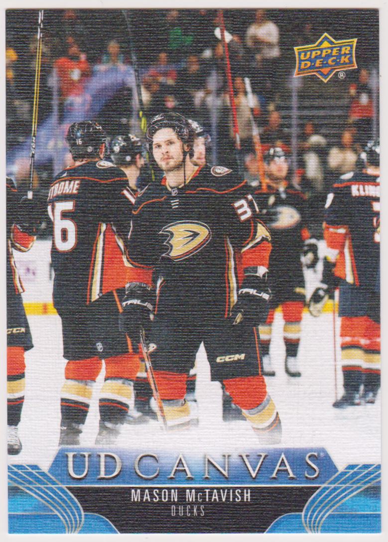 2023-24 Upper Deck UD Canvas #C122 Mason McTavish (image for) 2023-24 Upper Deck UD Canvas #C122 Mason McTavish