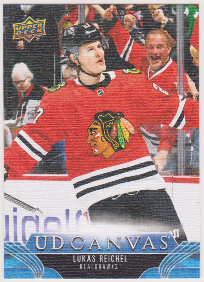 2023-24 Upper Deck UD Canvas #C138 Lukas Reichel (image for) 2023-24 Upper Deck UD Canvas #C138 Lukas Reichel