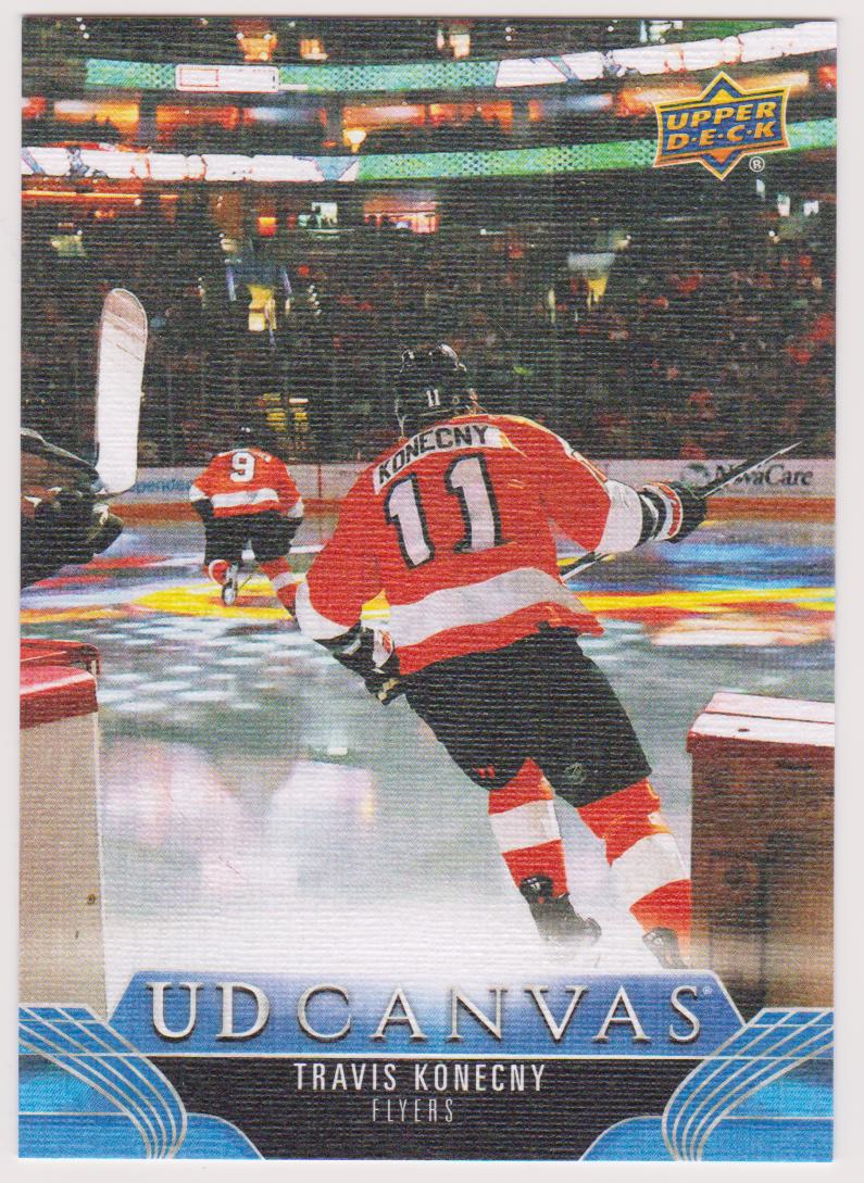 2023-24 Upper Deck UD Canvas #C180 Travis Konecny (image for) 2023-24 Upper Deck UD Canvas #C180 Travis Konecny