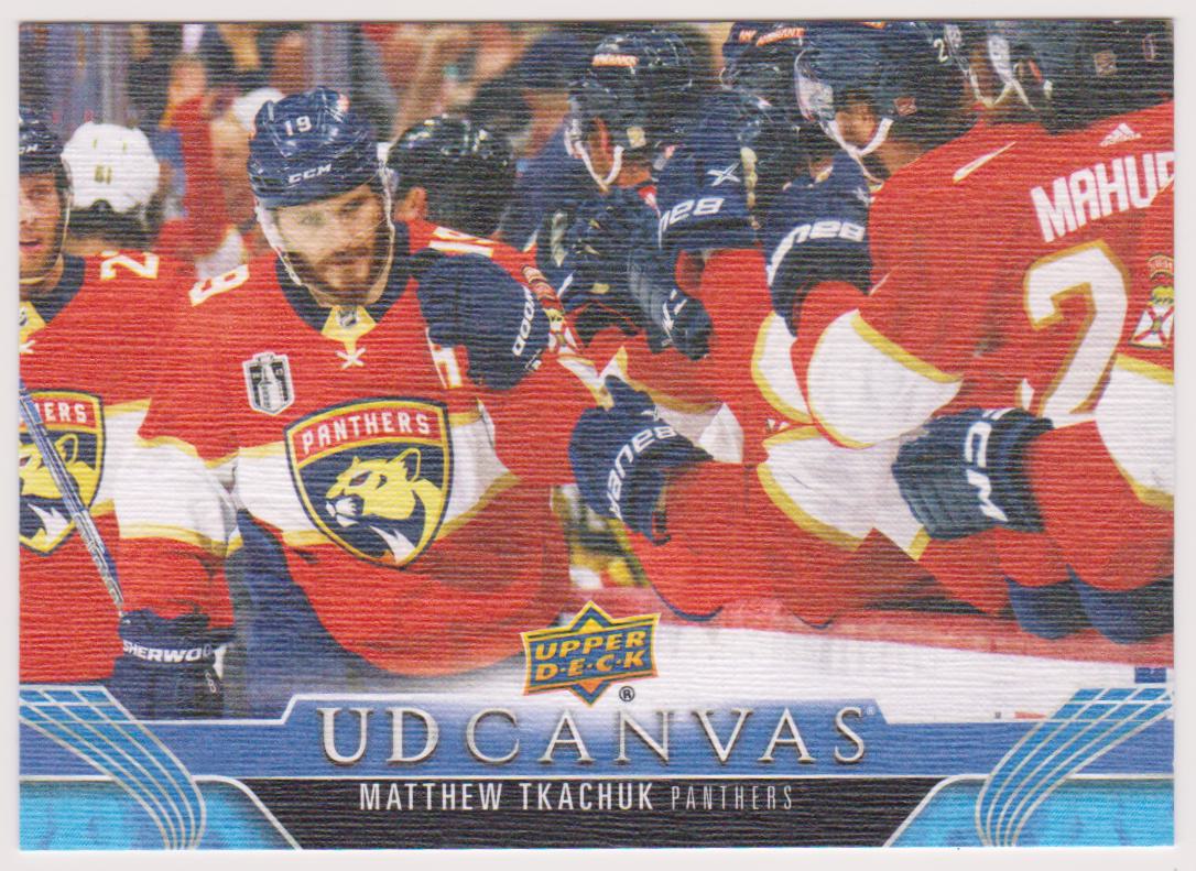 2023-24 Upper Deck UD Canvas #C156 Matthew Tkachuk (image for) 2023-24 Upper Deck UD Canvas #C156 Matthew Tkachuk