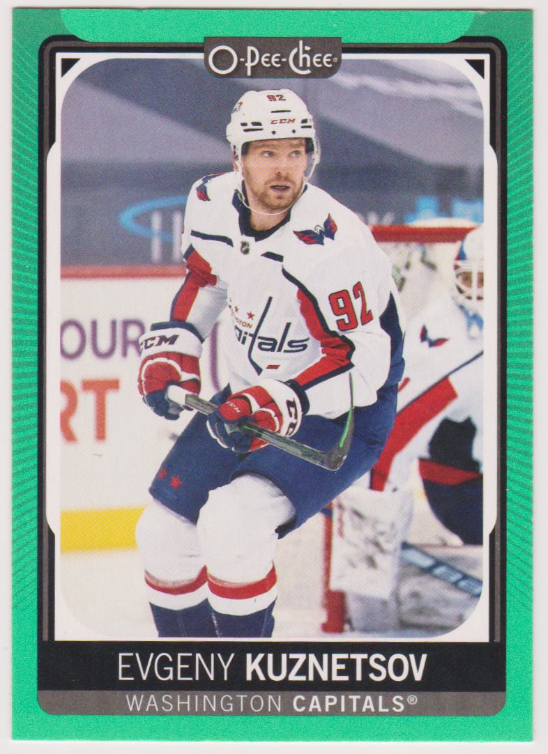 (image for) 2021-22 O-Pee-Chee Neon Green #433 Evgeny Kuznetsov 37/50