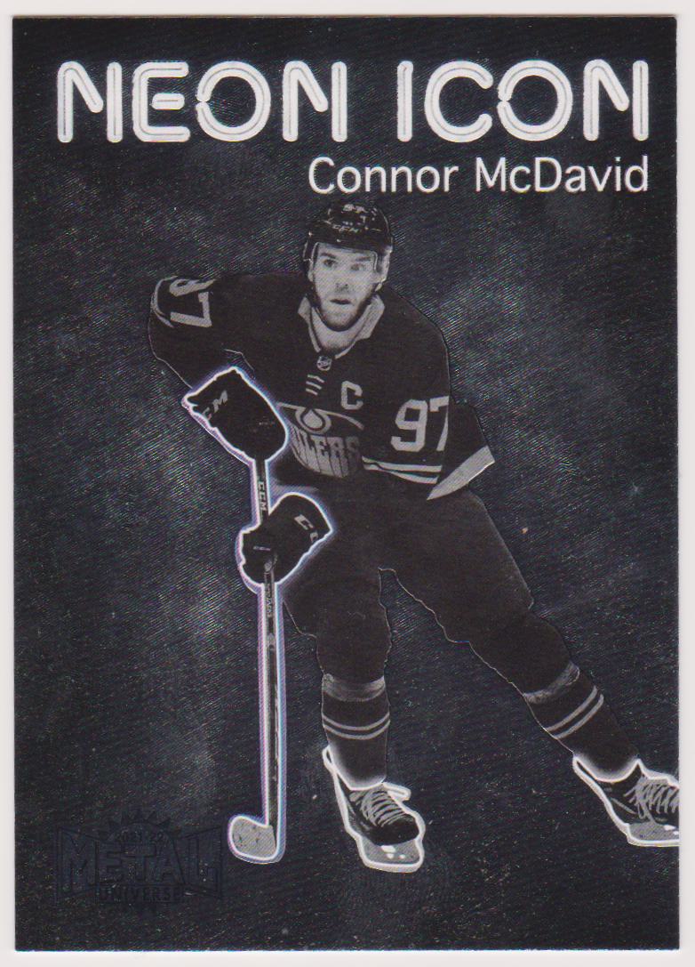 (image for) 2021-22 Metal Universe Neon Icon #NI1 Connor McDavid