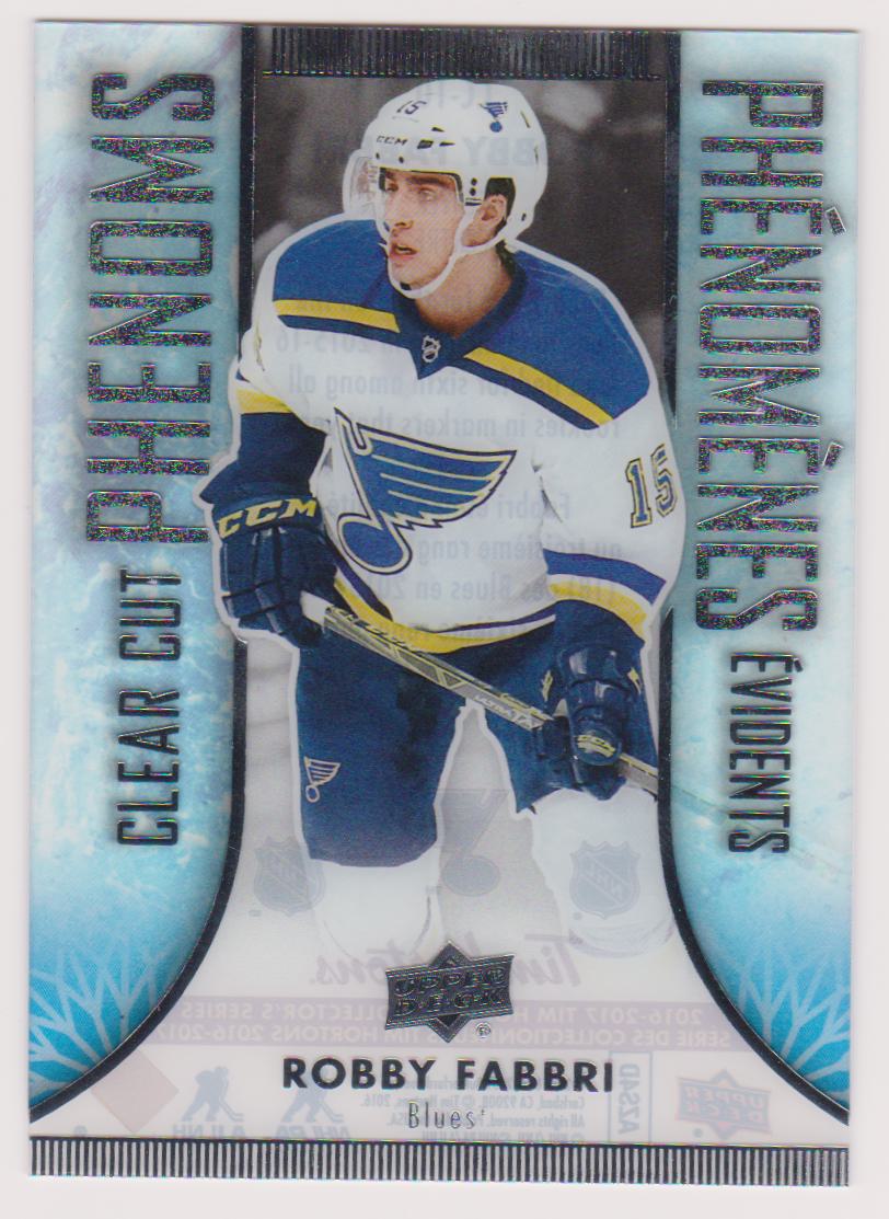 (image for) 2016-17 Upper Deck Tim Hortons Clear Cut Phenoms #CC10 Robby Fabbri