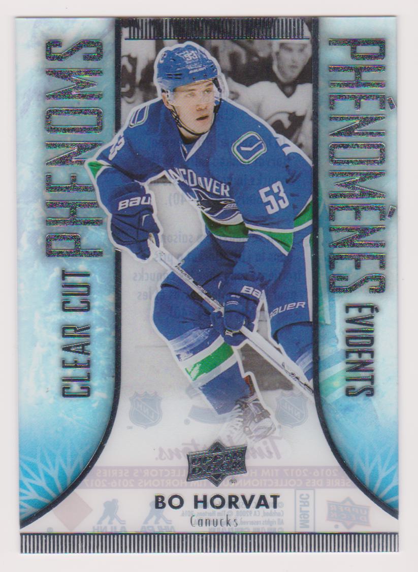 (image for) 2016-17 Upper Deck Tim Hortons Clear Cut Phenoms #CC13 Bo Horvat