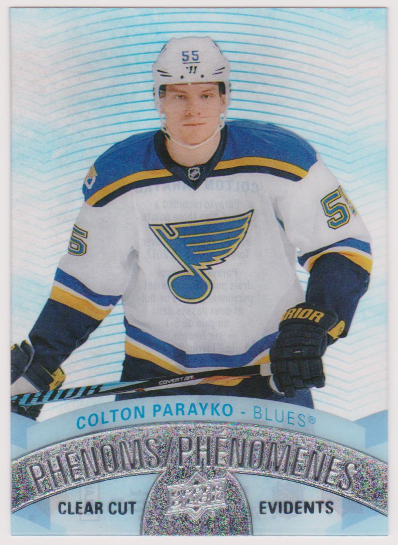 (image for) 2017-18 Upper Deck Tim Hortons Clear Cut Phenoms #CCP13 Colton Parayko