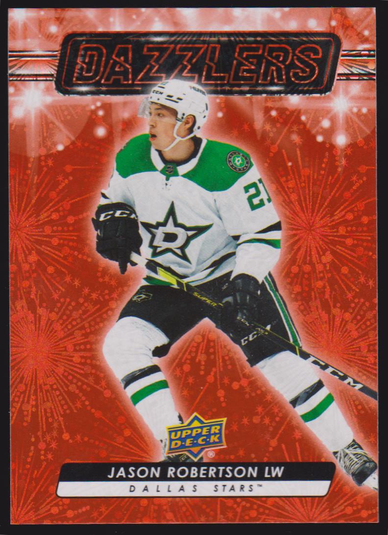 2023-24 Upper Deck Dazzlers Orange #DZ71 Jason Robertson (image for) 2023-24 Upper Deck Dazzlers Orange #DZ71 Jason Robertson