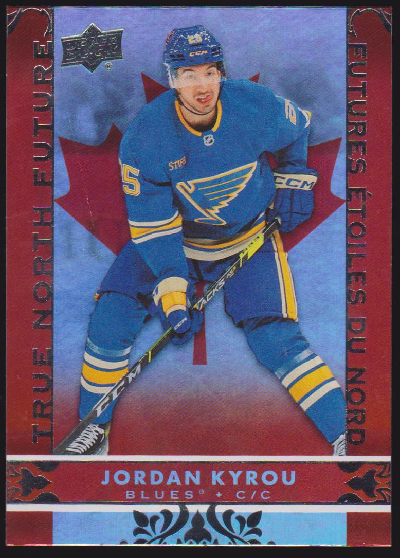 2024-25 Upper Deck Tim Hortons True North Future #TN17 Jordan Kyrou (image for) 2024-25 Upper Deck Tim Hortons True North Future #TN17 Jordan Kyrou