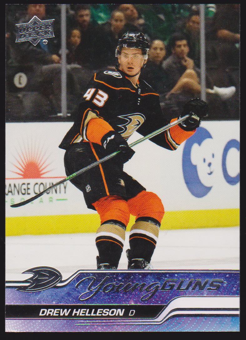 2023-24 Upper Deck #220 Drew Helleson Young Guns RC (image for) 2023-24 Upper Deck #220 Drew Helleson Young Guns RC