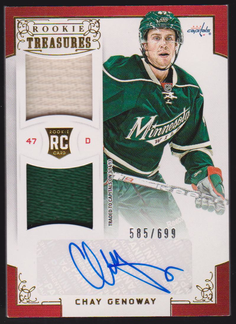 2012-13 Panini Rookie Anthology #127 Chay Genoway Jerseys AUTO 585/699 RC (image for) 2012-13 Panini Rookie Anthology #127 Chay Genoway Jerseys AUTO 585/699 RC
