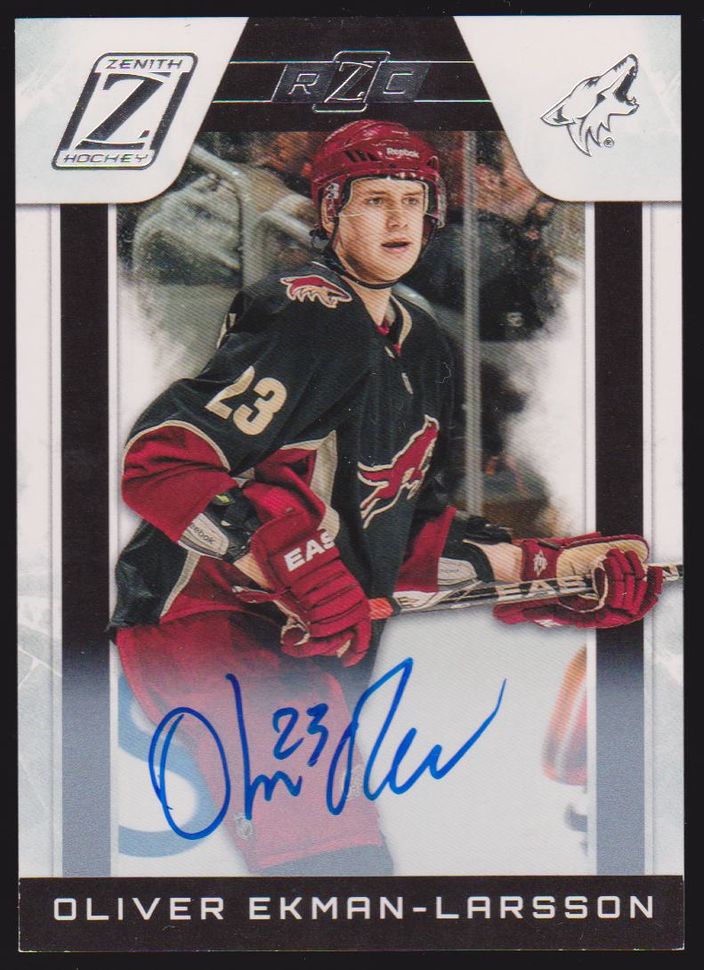 (image for) 2010-11 Zenith #207 Oliver Ekman-Larsson AUTO RC 120/498