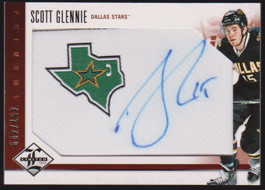 (image for) 2012-13 Limited #227 Scott Glennie AUTO 457/499 RC - Jerseys