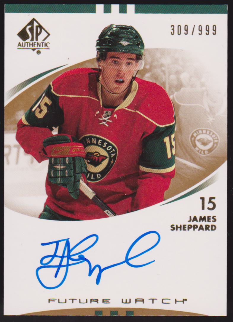 (image for) 2007-08 SP Authentic #222 James Sheppard AUTO RC 309/999