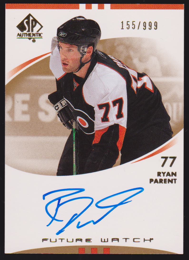 (image for) 2007-08 SP Authentic #236 Ryan Parent AUTO RC 155/999