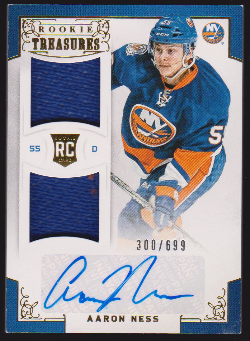 2012-13 Panini Rookie Anthology #132 Aaron Ness Jerseys AUTO 300/699 RC (image for) 2012-13 Panini Rookie Anthology #132 Aaron Ness Jerseys AUTO 300/699 RC