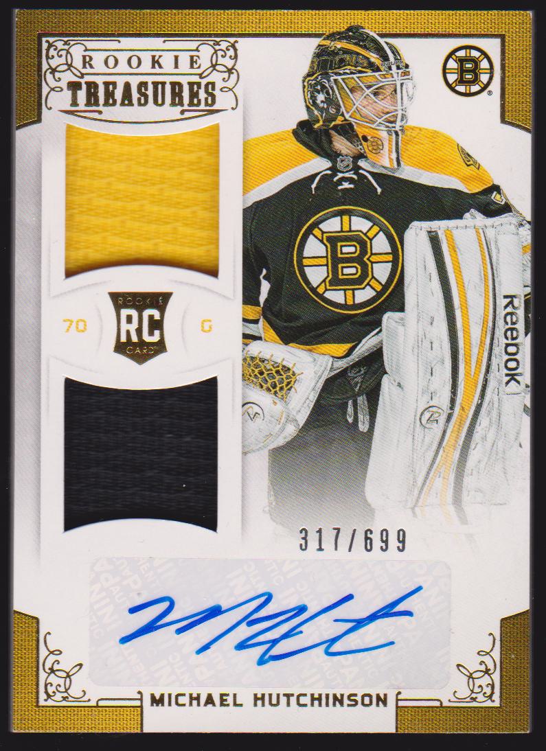 2012-13 Panini Rookie Anthology #106 Michael Hutchinson Jerseys AUTO 317/699 RC (image for) 2012-13 Panini Rookie Anthology #106 Michael Hutchinson Jerseys AUTO 317/699 RC