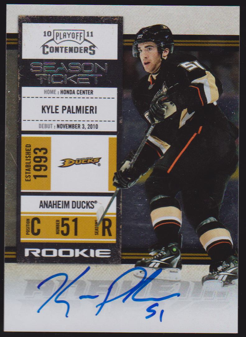 (image for) 2010-11 Playoff Contenders #117 Kyle Palmieri AUTO RC
