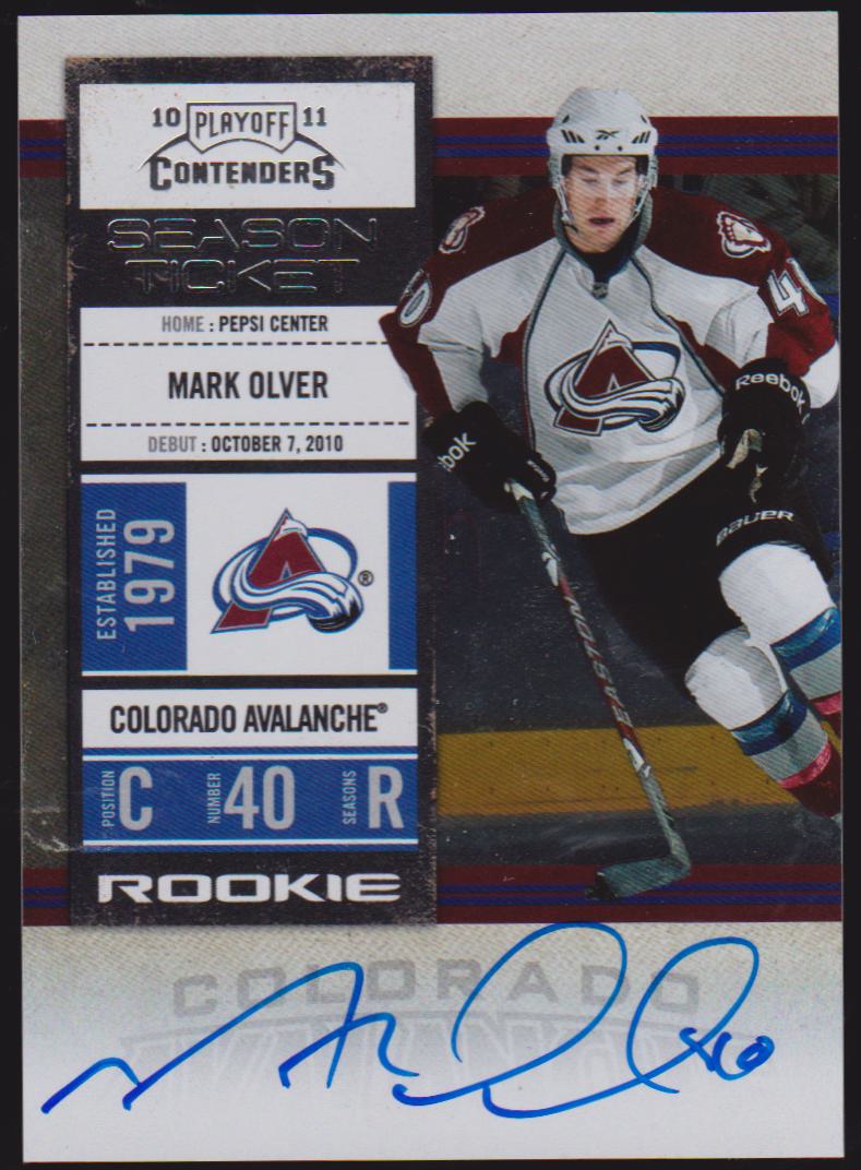 (image for) 2010-11 Playoff Contenders #131 Mark Olver AUTO RC