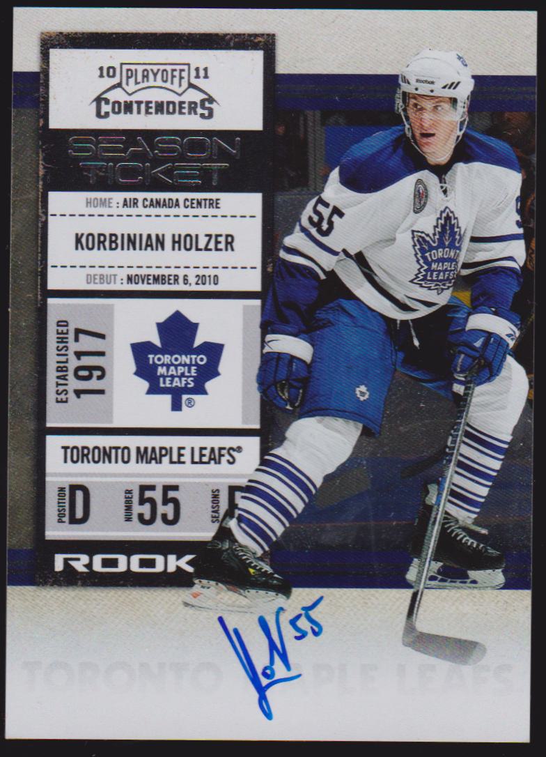 (image for) 2010-11 Playoff Contenders #164 Korbinian Holzer AUTO RC