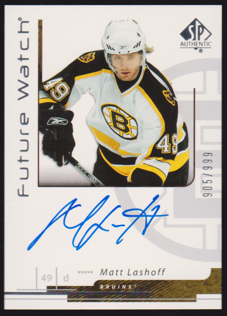 (image for) 2006-07 SP Authentic #165 Matt Lashoff AUTO RC 905/999