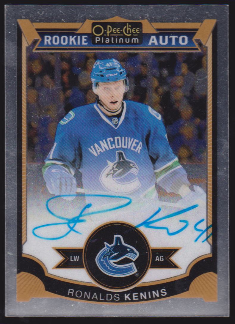 2015-16 O-Pee-Chee Platinum #177 Ronalds Kenins AUTO RC (image for) 2015-16 O-Pee-Chee Platinum #177 Ronalds Kenins AUTO RC