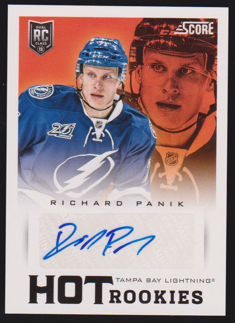 (image for) 2013-14 Score Hot Rookie Signatures #603 Richard Panik - RC Year