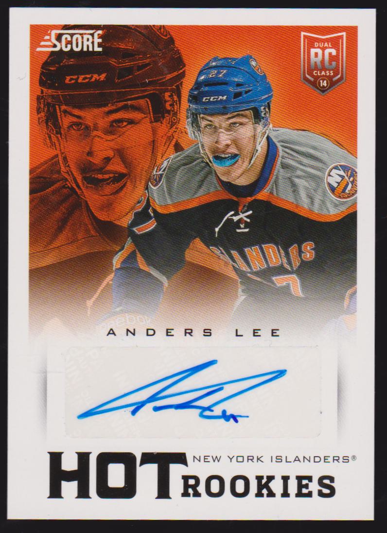(image for) 2013-14 Score Hot Rookie Signatures #738 Anders Lee - RC Year