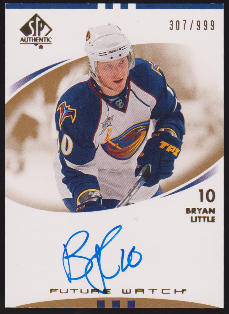 (image for) 2007-08 SP Authentic #195 Bryan Little AUTO RC 307/999