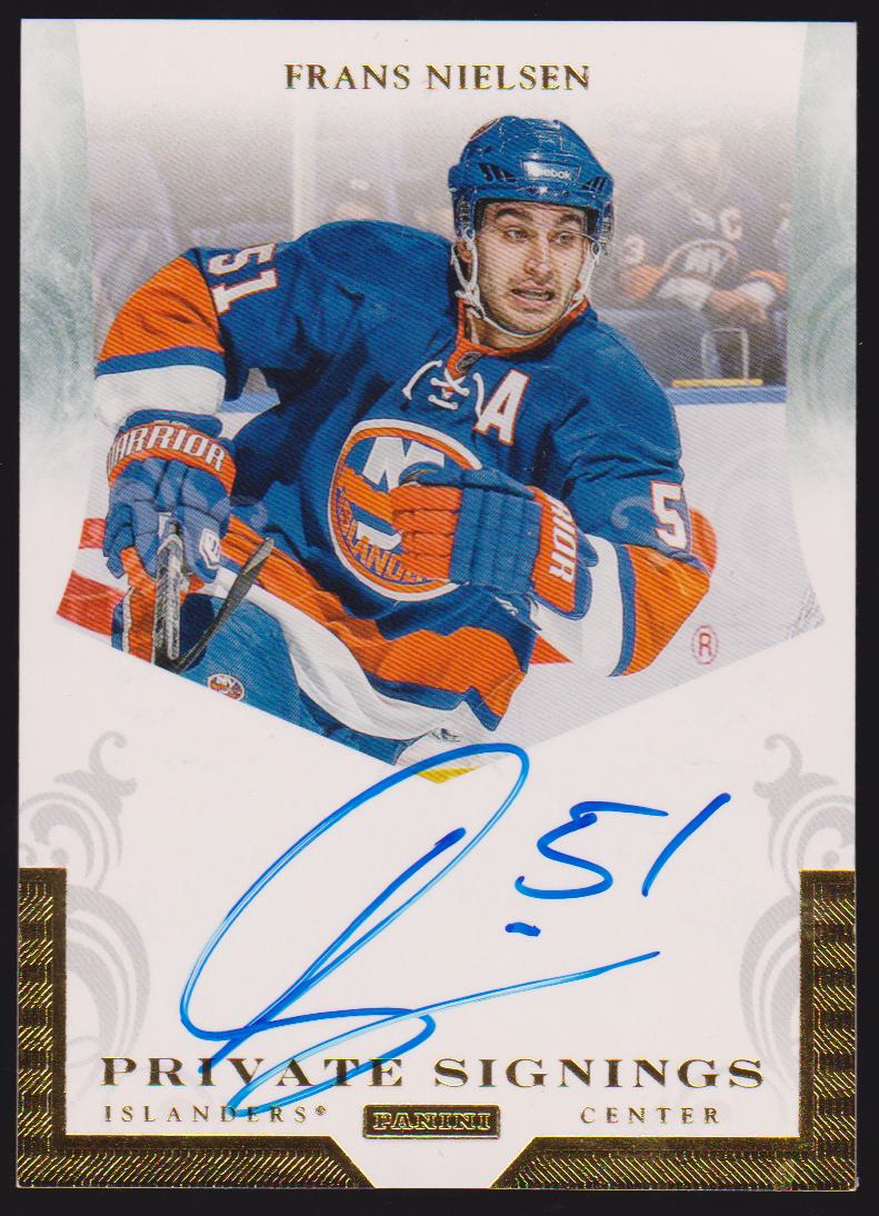 2011-12 Panini Private Signings #FN Frans Nielsen - AUTO (image for) 2011-12 Panini Private Signings #FN Frans Nielsen - AUTO
