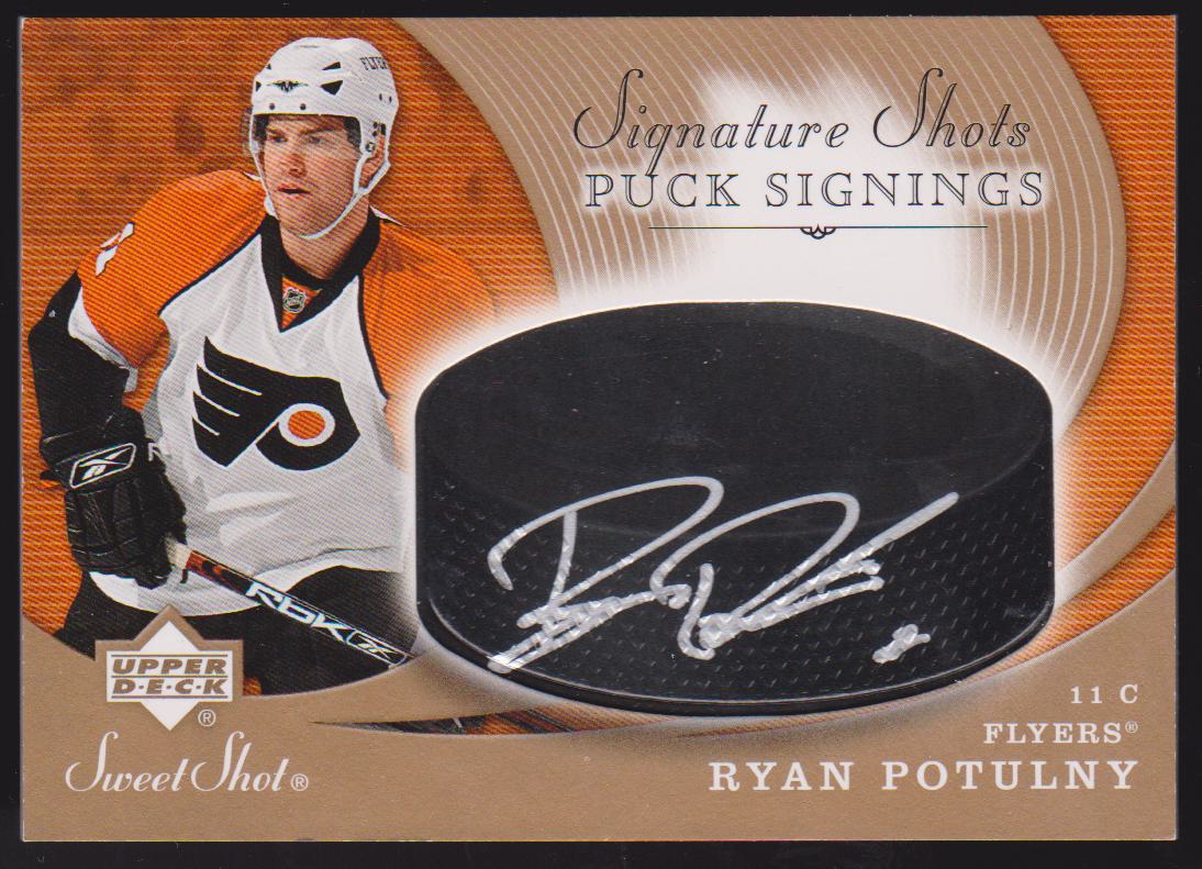 (image for) 2007-08 Sweet Shot Signature Shots Puck Signings #SSPRP Ryan Potulny
