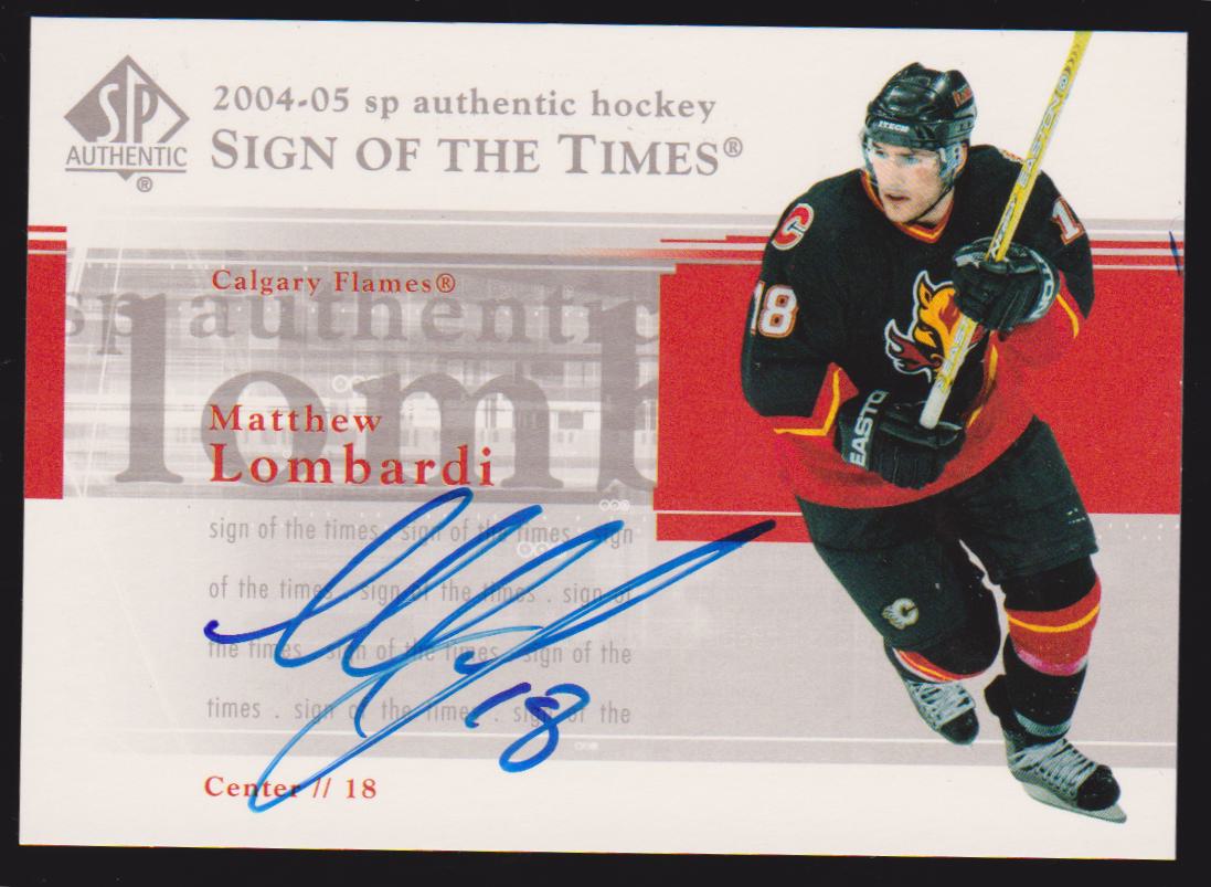 (image for) 2004-05 SP Authentic Sign of the Times #STLO Matthew Lombardi - AUTO
