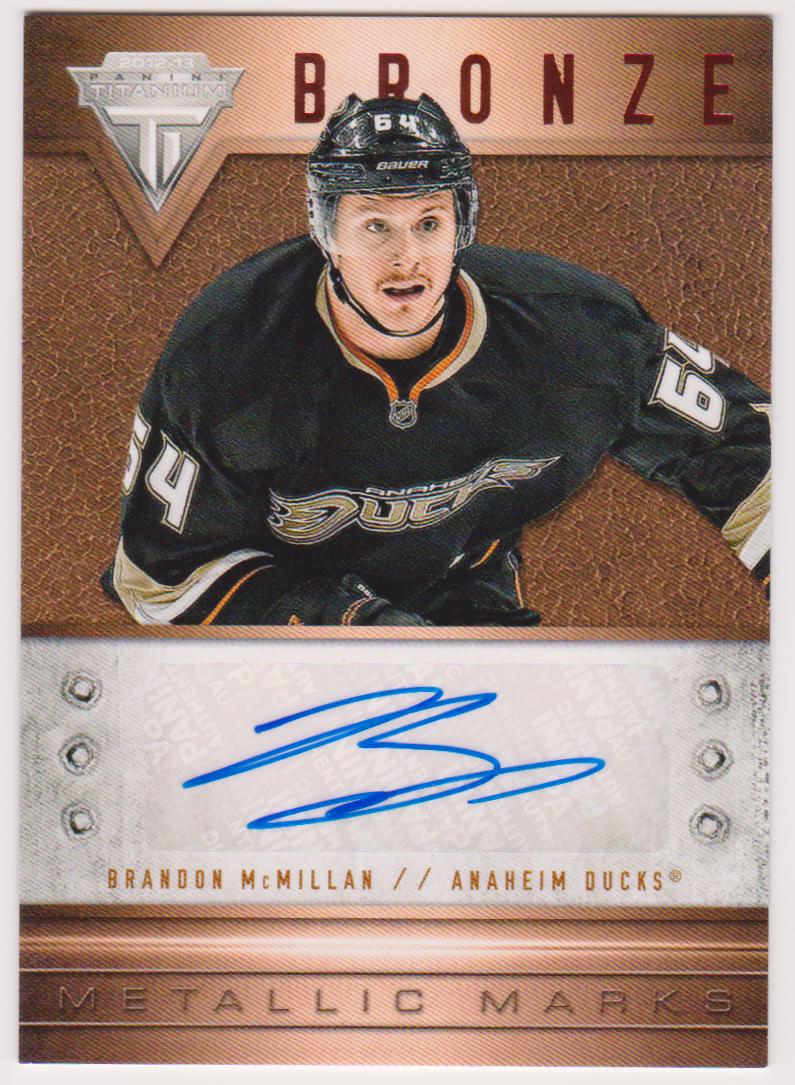 (image for) 2012-13 Panini Titanium Metallic Marks #5 Brandon McMillan - AUTO
