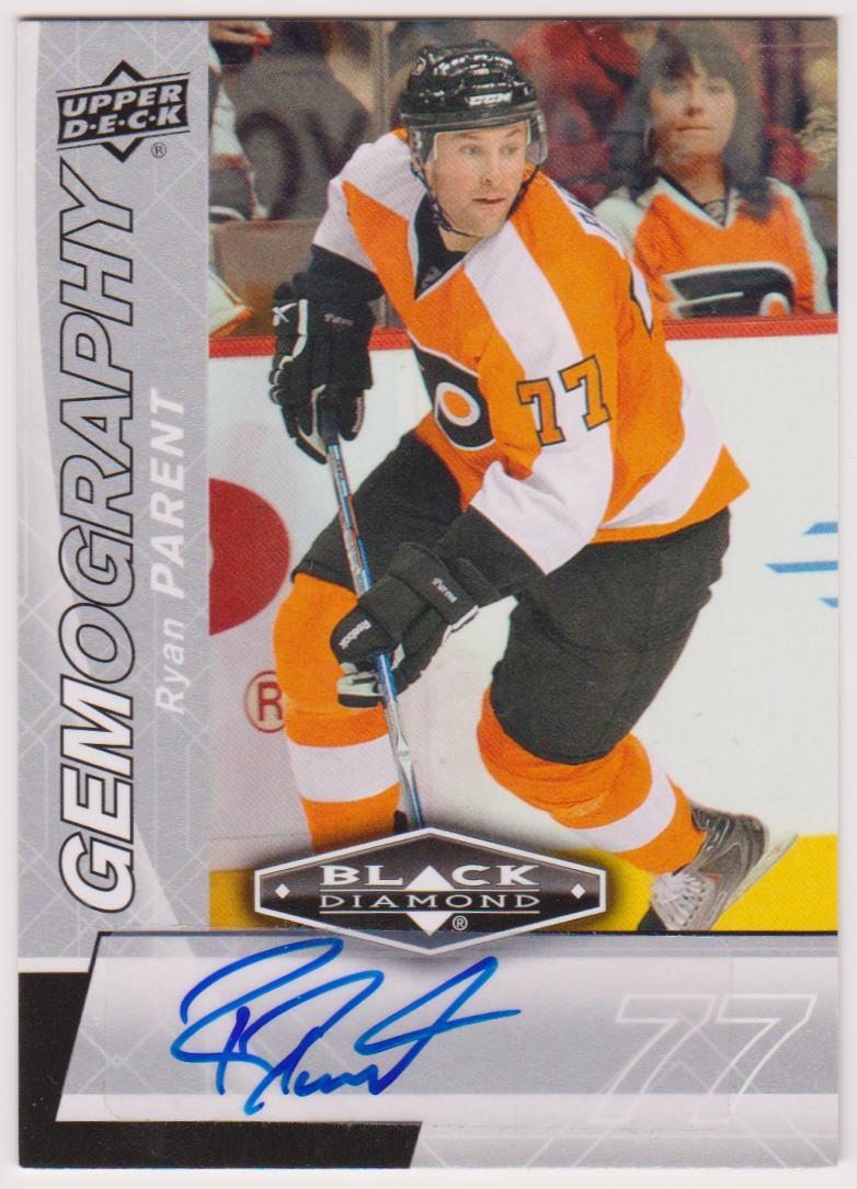 (image for) 2010-11 Black Diamond Gemography #GRP Ryan Parent AUTO