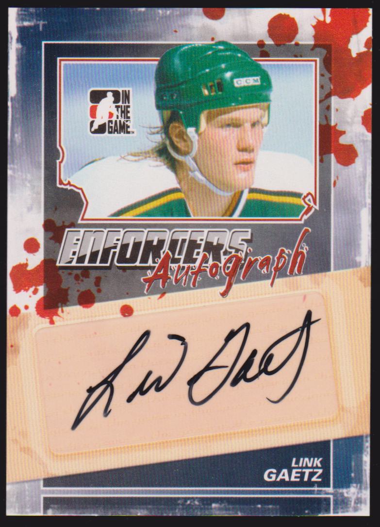 2011-12 ITG Enforcers Autographs #ALG Link Gaetz (image for) 2011-12 ITG Enforcers Autographs #ALG Link Gaetz
