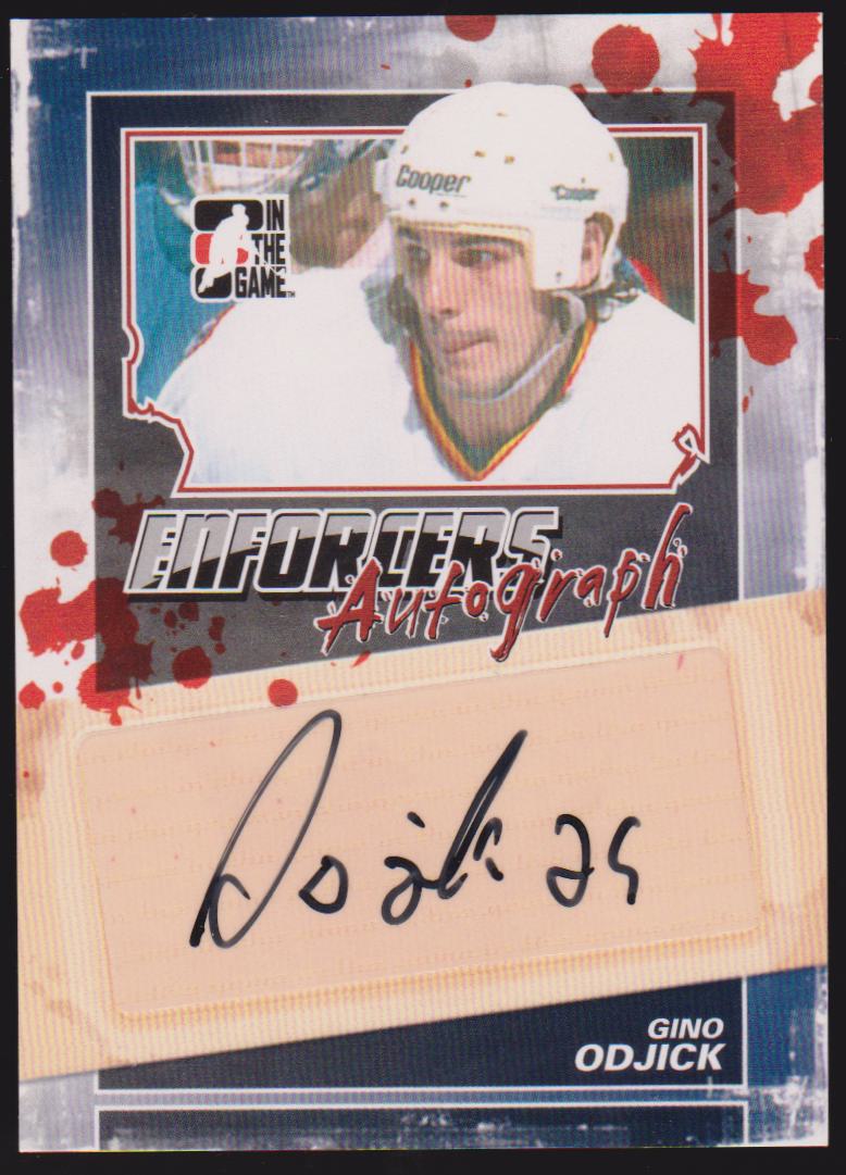 (image for) 2011-12 ITG Enforcers Autographs #AGO Gino Odjick